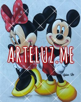 Projeto de Pintura 305 – Casal Mickey e Minie